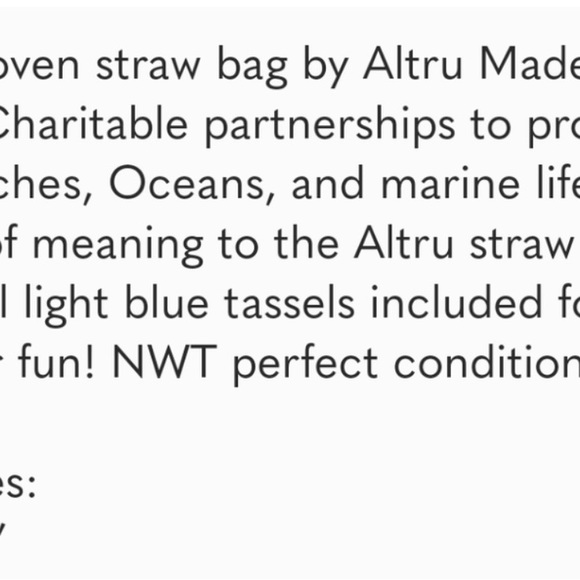 Altru Made for Good Straw Tote - Picture 4 of 13